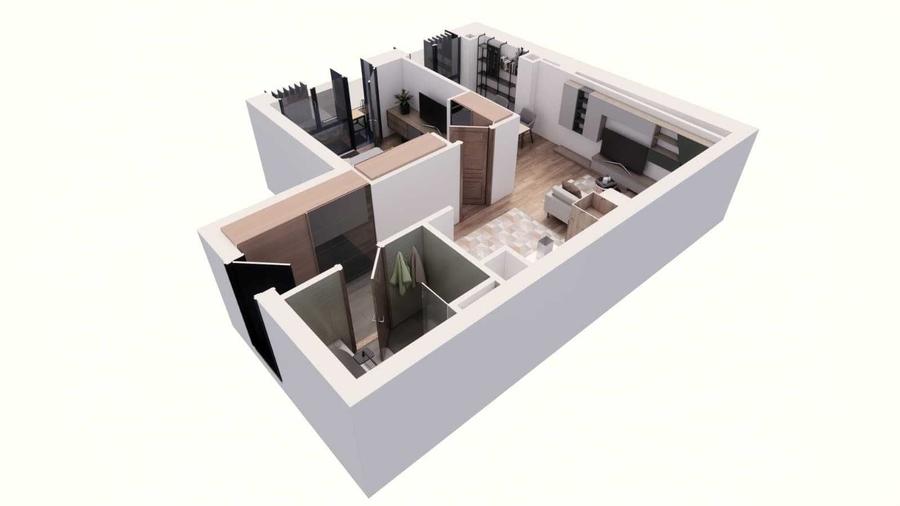 Apartament cu 2 camere în Ultracentral