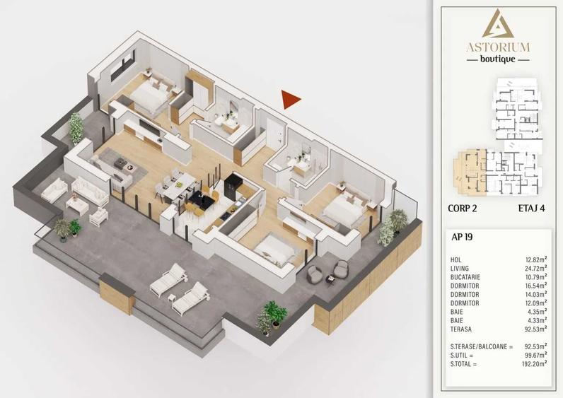 Apartament 4 Camere Generos cu Design Elegant Comision 0% - 5