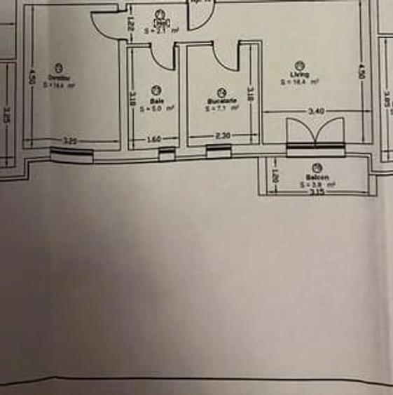 Decomandat cu bucatarie inchisa, la etajul 2. ZONE 2 ! - 1