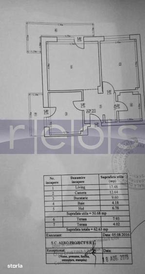 Apartament cu 2 camere decomandat, mobilat în Central