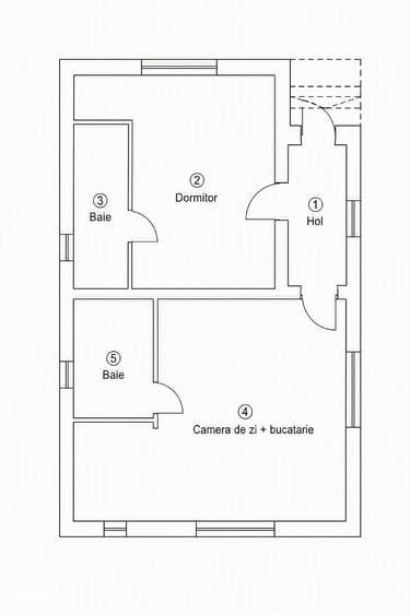 Casă cu 4 camere cu Teren 2900 Mp în Central