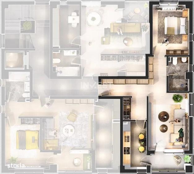 Apartament cu 2 camere decomandat în Galata
