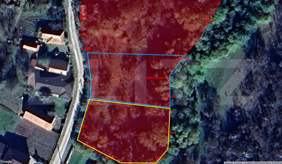 Investitie ! Teren intravilan construibil  1000 mp, front 24 m, Ciurila  ! - 1