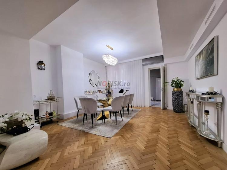 Apartament cu 4 camere semidecomandat, mobilat în Dorobanți