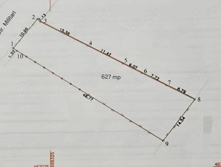 Teren de 627 mp, în Central