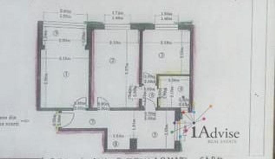 Apartament cu 3 camere decomandat în Griviței