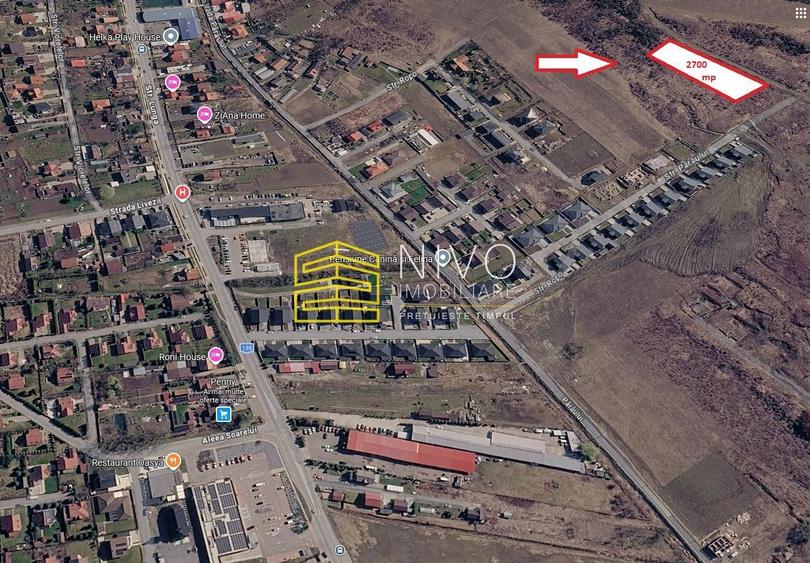 Teren Construcții intravilan de 2700 mp, în Livezeni