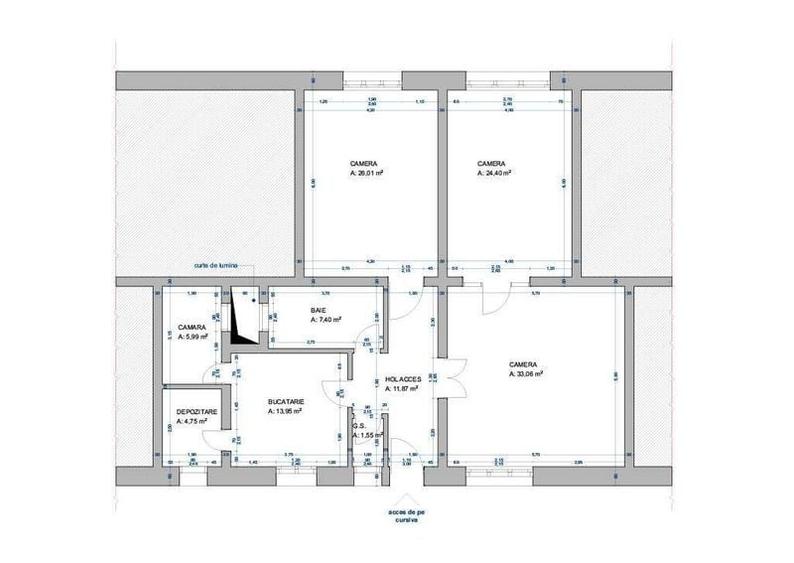 Apartament cu 3 camere în Ultracentral