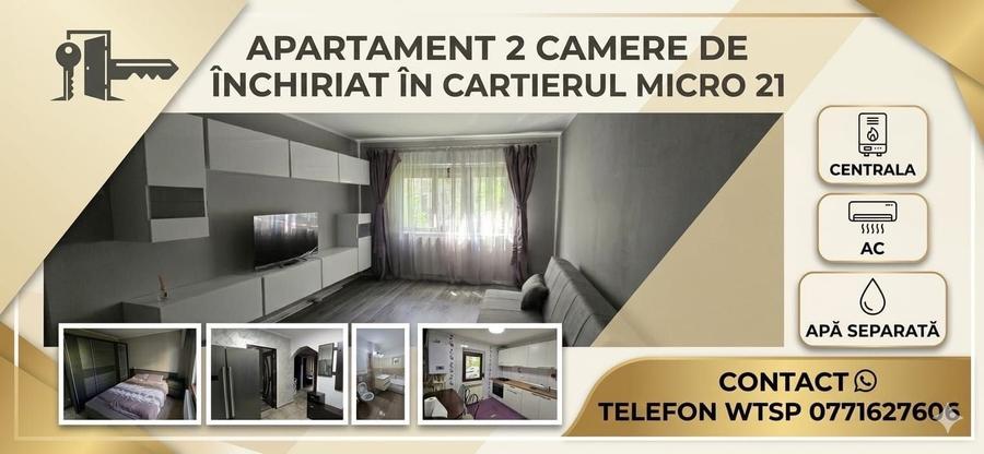 Apartament cu 2 camere decomandat în Central