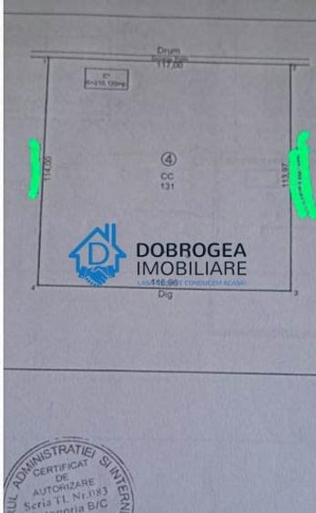 Teren Construcții intravilan de 13334 mp, în Vulturu