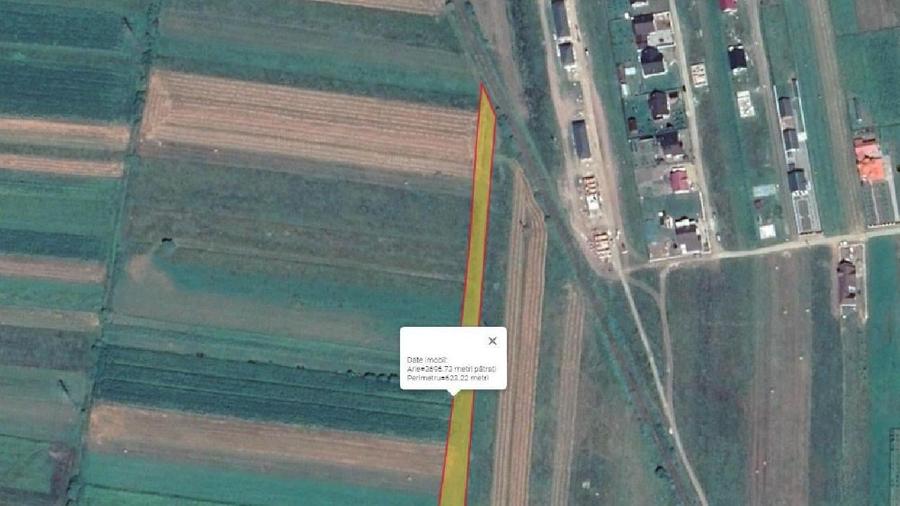Teren agricol extravilan de 3700 mp, în Vest