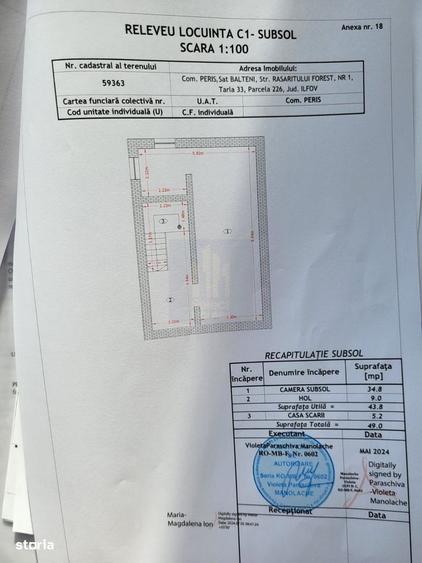 Casă cu 4 camere în Bălteni