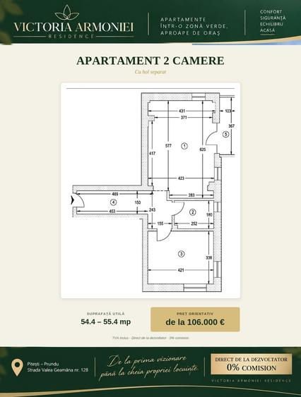 Apartamente noi PitestiPrundu | Bloc finalizat 2026 | 0% comision | TVA inclus - 7