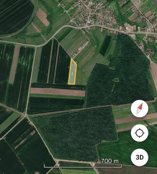 Teren de 701 mp, în Pielești