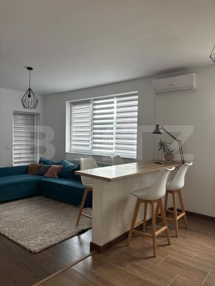 Apartament cu 2 camere semidecomandat, mobilat în Florești