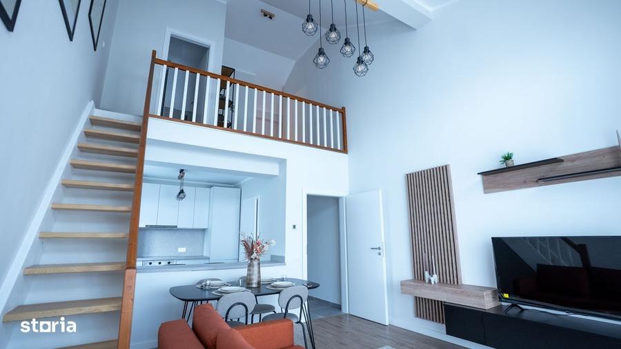 Penthouse superb in ansamblu nou cu vile - 4 camere - mobilat + utilat - 7