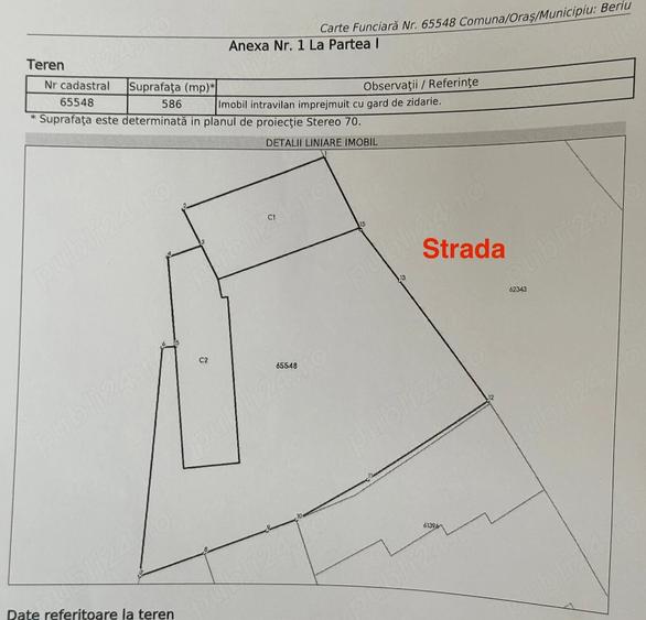 Casă cu 3 camere cu Teren 586 Mp în Beriu