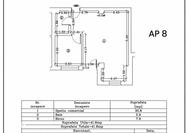 Apartament cu 2 camere în Central