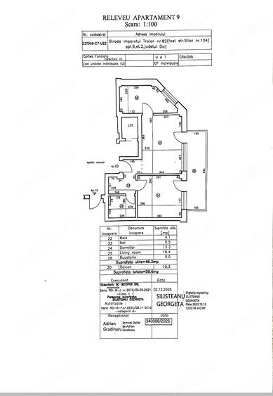Apartament cu 2 camere semidecomandat în Central