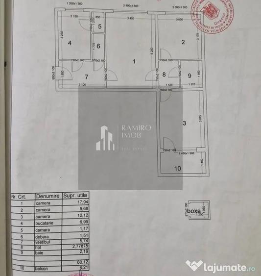 Apartament cu 3 camere semidecomandat în Titan