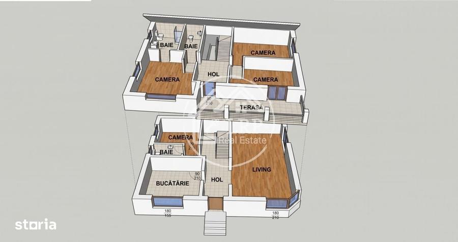 Casă cu 4 camere cu Teren 280 Mp în Central