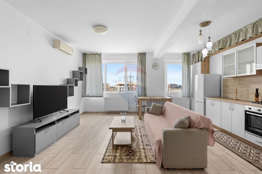 Apartament cu 3 camere semidecomandat, mobilat în UTA