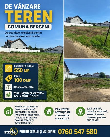 Teren de 550 mp, în Chitila