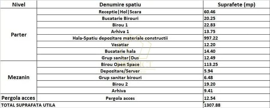Spațiu industrial, de 1,308 mp, în Sânandrei