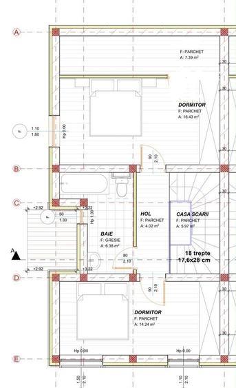Duplex 4 camere - 115 mp - Cartier Europa - Mosnita Noua - 4