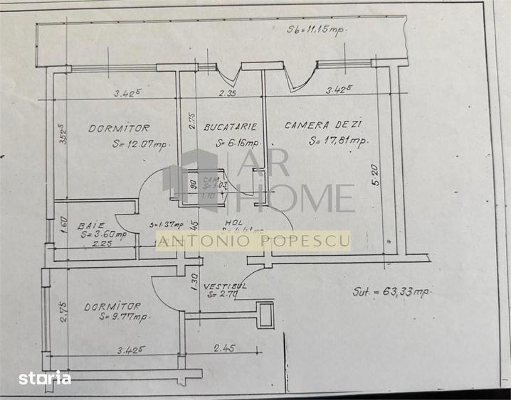Apartament 3 camere, decomandat, in Ploiesti, Malu Rosu. - 13