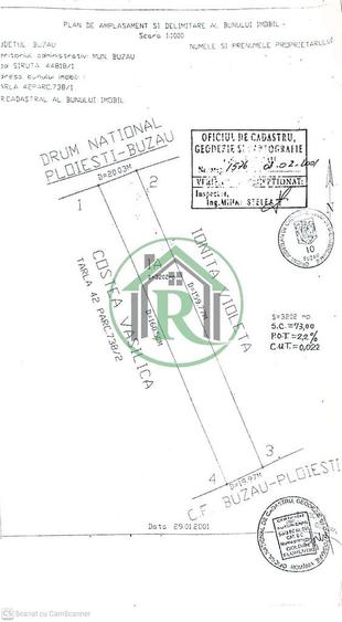 Teren de 3200 mp, în Central