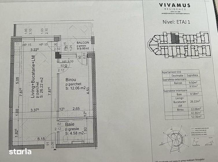 Apartament cu 2 camere în Est