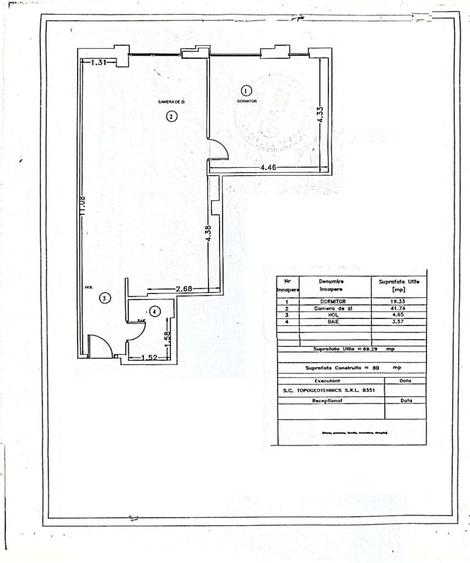 Apartament cu 2 camere în Central