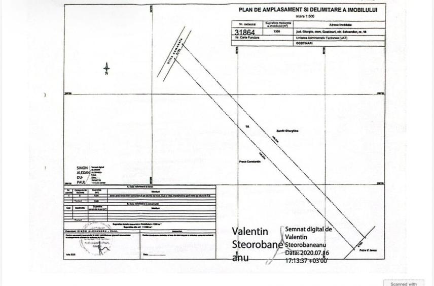 Gostinari, teren intravilan de vanzare - 1