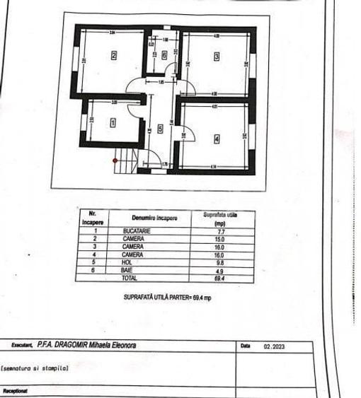 Casă cu 4 camere decomandat în Bungard