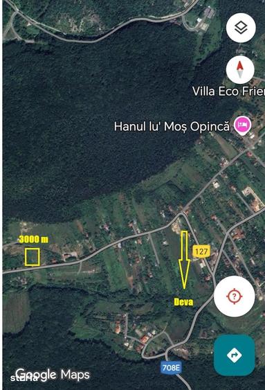 Teren de 3000 mp, în Central