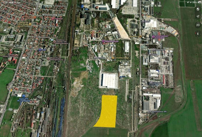 Teren Construcții intravilan de 45000 mp, în Zona Industrială