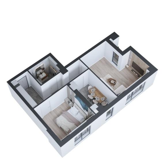 Apartament cu 2 camere decomandat în Cug