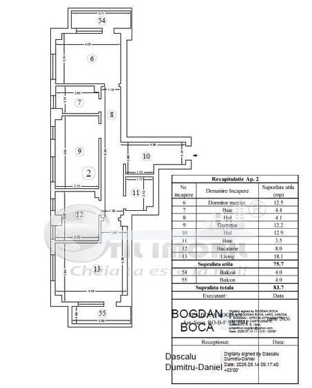 Apartament cu 3 camere decomandat în Galata