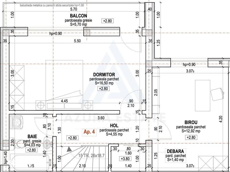 Casă cu 3 camere cu Teren 220 Mp în Central
