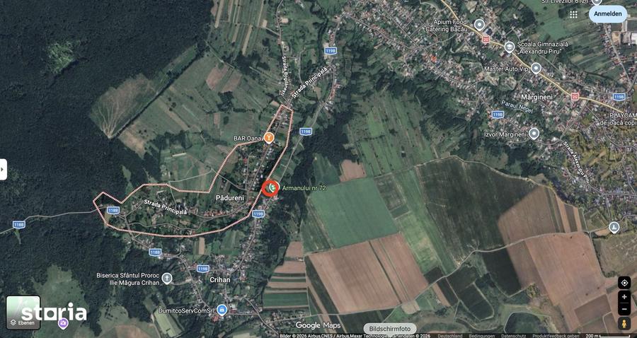 Teren de 2200 mp, în Măgura