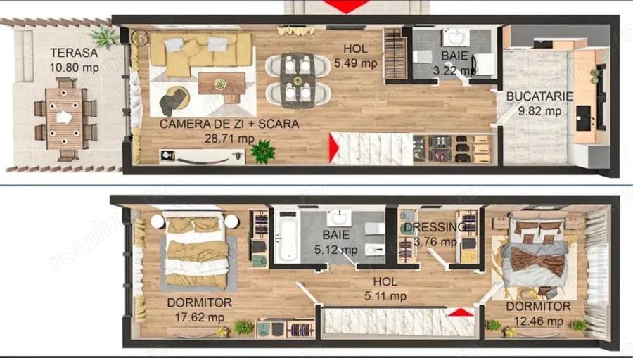 Casă cu 7 camere cu Teren 250 Mp în Sânpetru