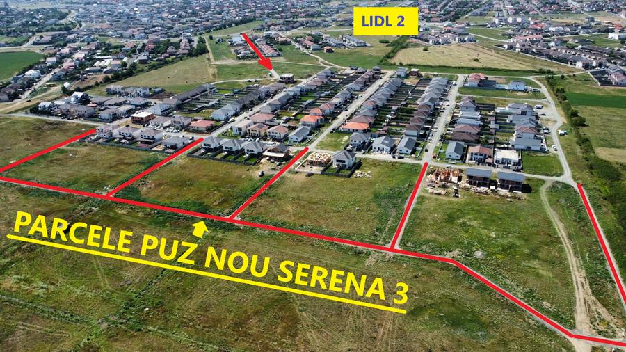 Parcele Cartier Serena 3, utilitatile deja executate, asfalul in 2027 inclus. - 2