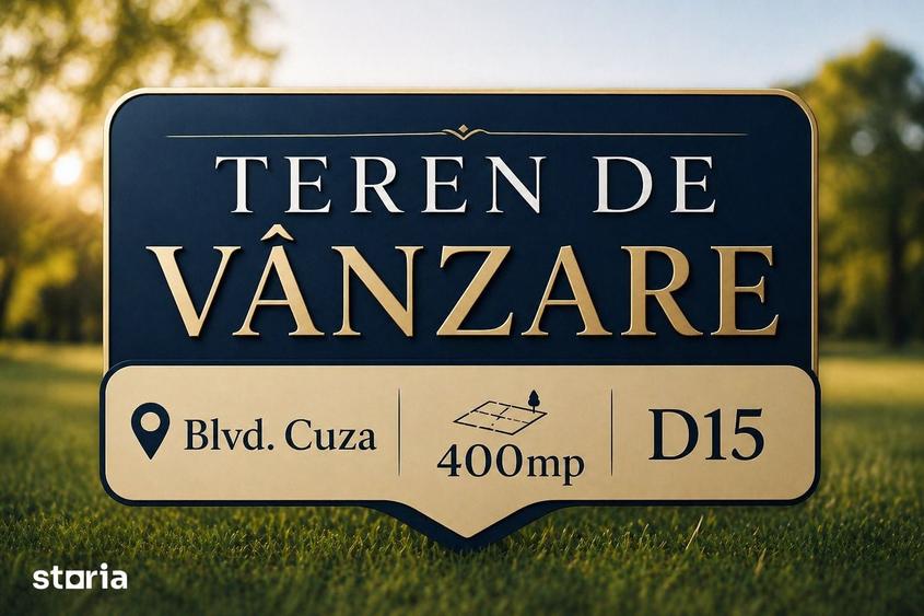 Teren de 400 mp, în Ultracentral