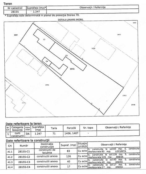 Casă cu 4 camere cu Teren 1250 Mp în Gherăseni