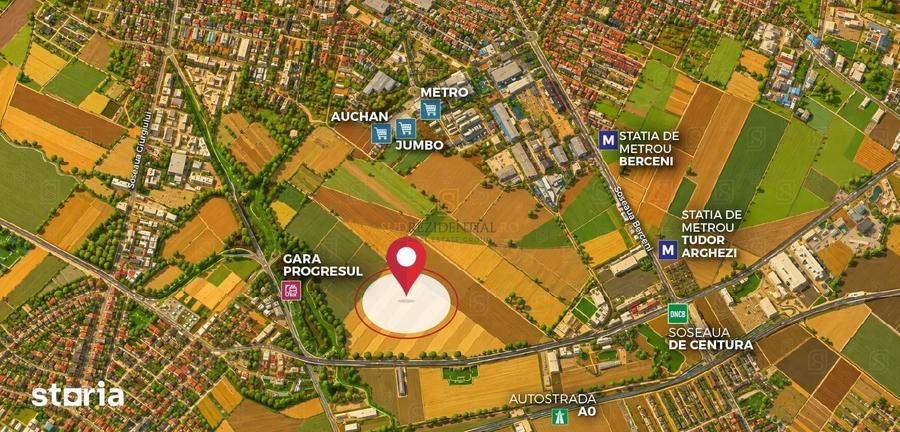 Teren intravilan 15.400 mp | 39 ml deschidere | Sector 4 Jilava - 5