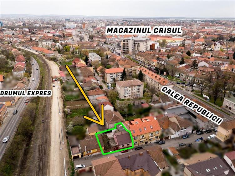 Casă cu 2 camere cu Teren 200 Mp în Central