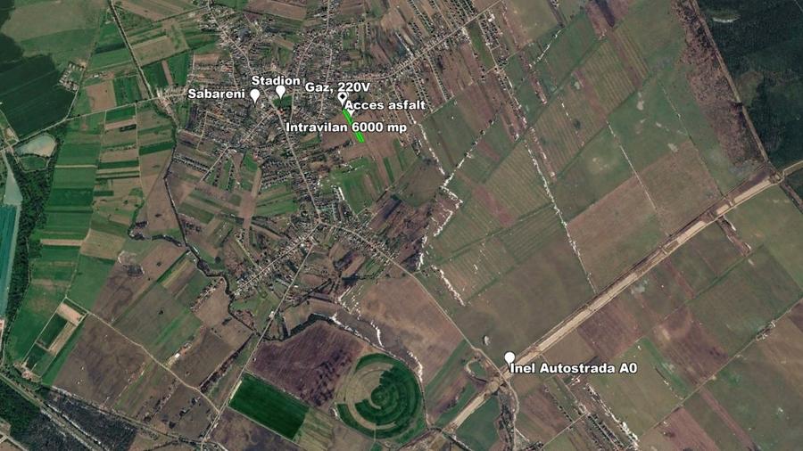 Teren Construcții intravilan de 6000 mp, în Săbăreni