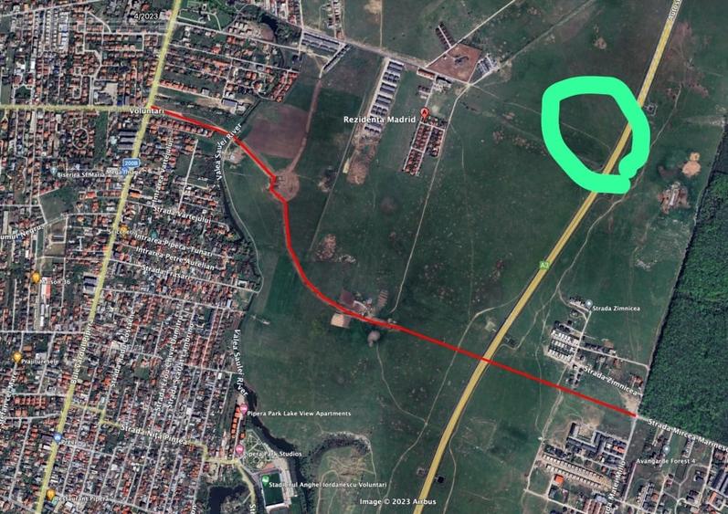Teren Construcții intravilan de 830 mp, în Voluntari