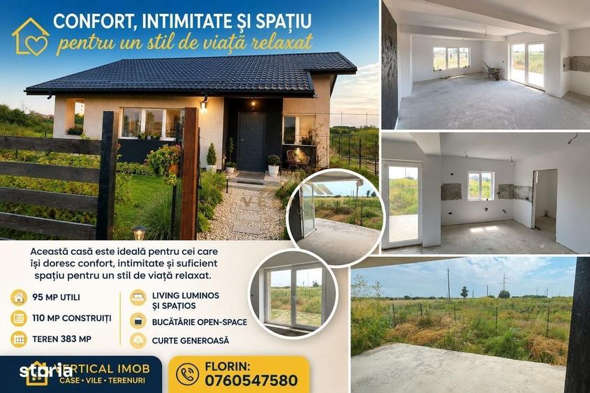 Casă cu 3 camere cu Teren 383 Mp în Vidra
